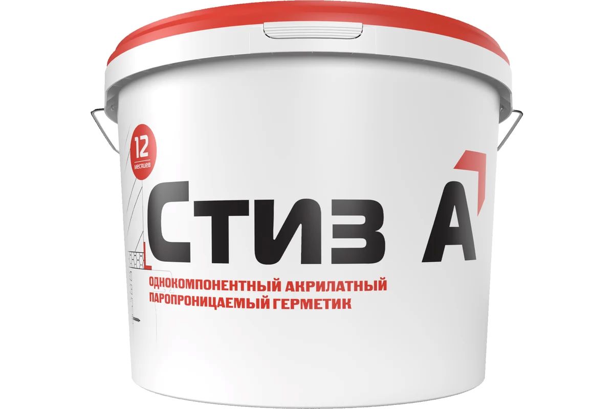 Герметик Стиз А акриловый наруж для окон 7 кг