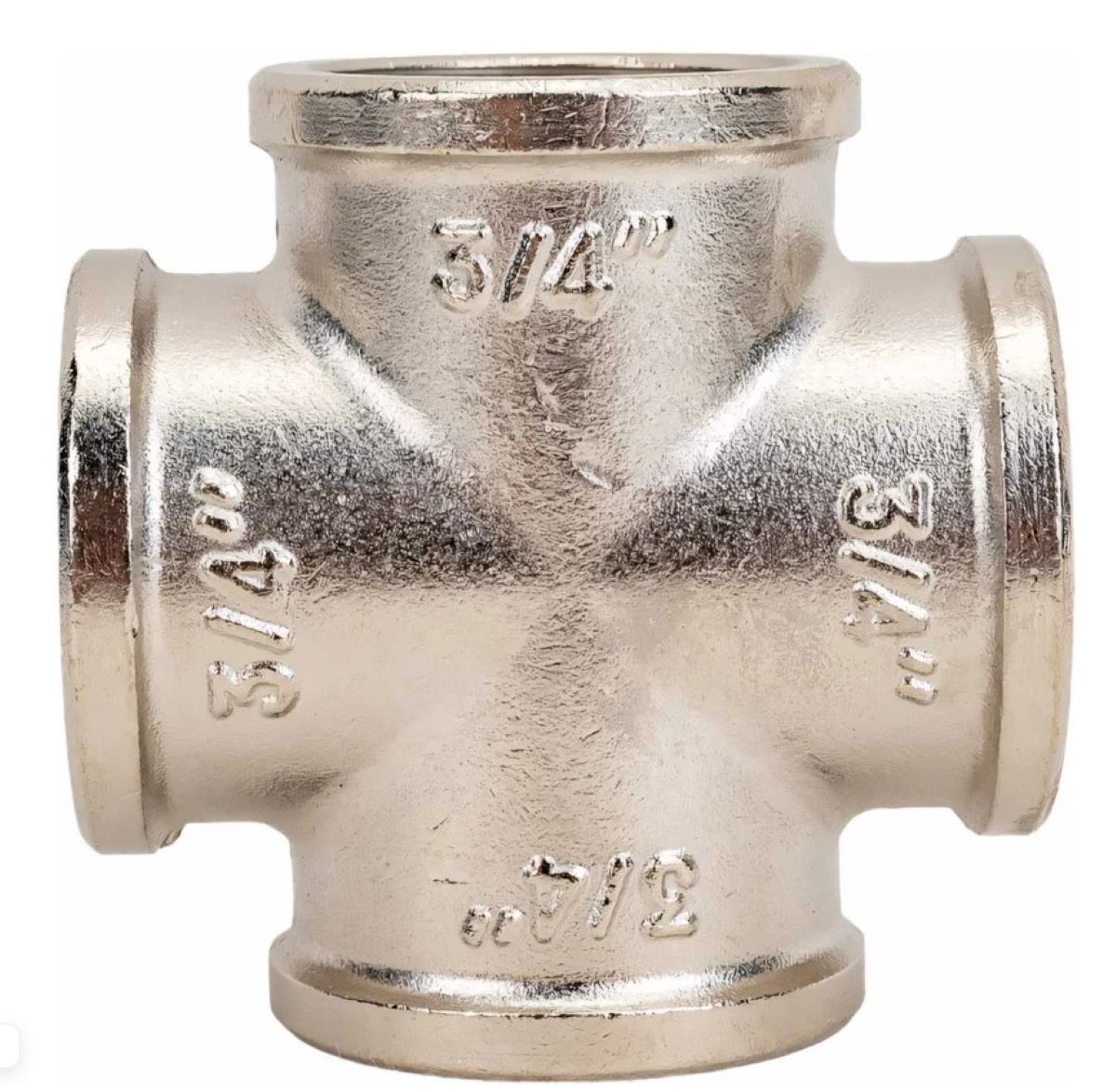 Крестовина 3/4" резьба вн никел латунная VALTEC
