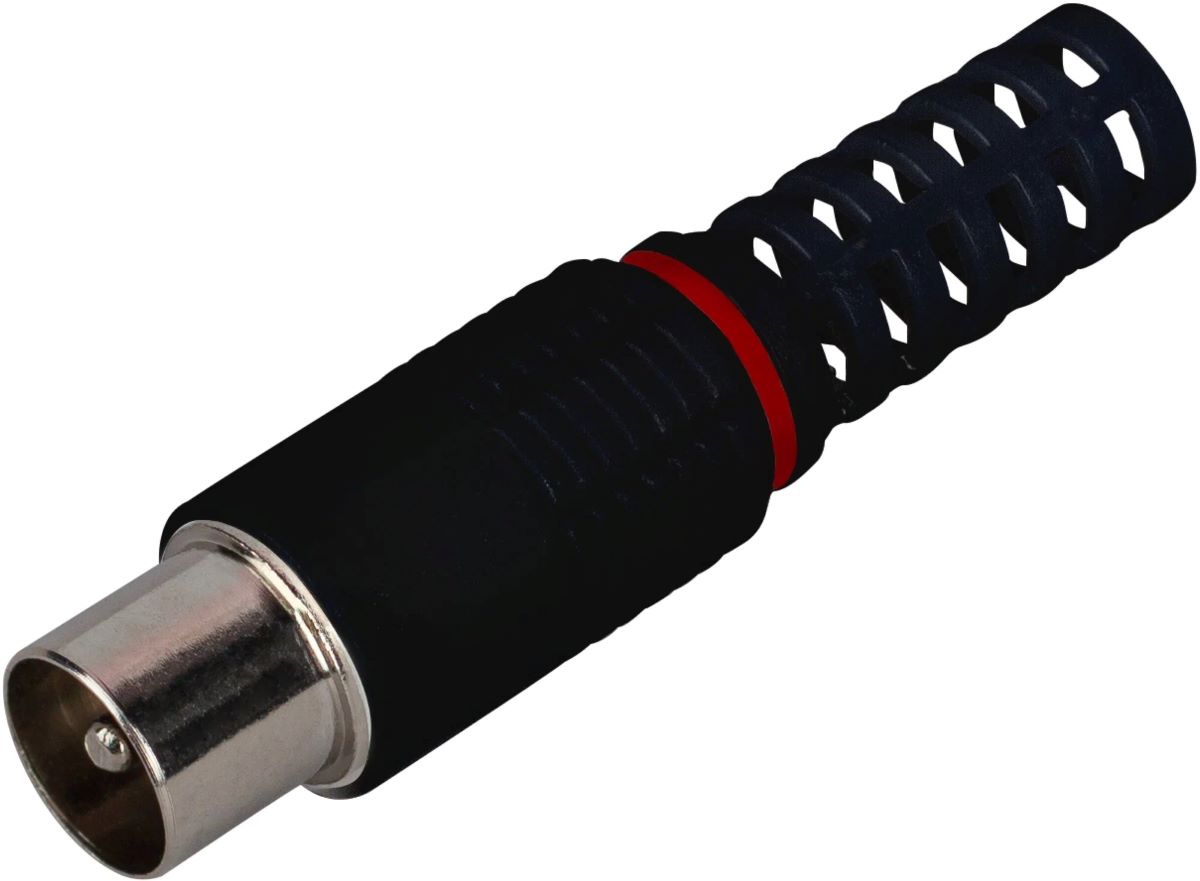 Штекер телевизионный  с прямым входом (100)