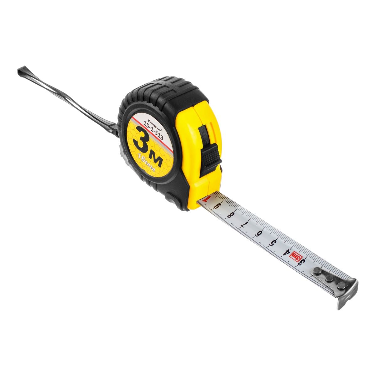Рулетка  3мх16мм обрезиненый пластиковый корпус Ремоколор