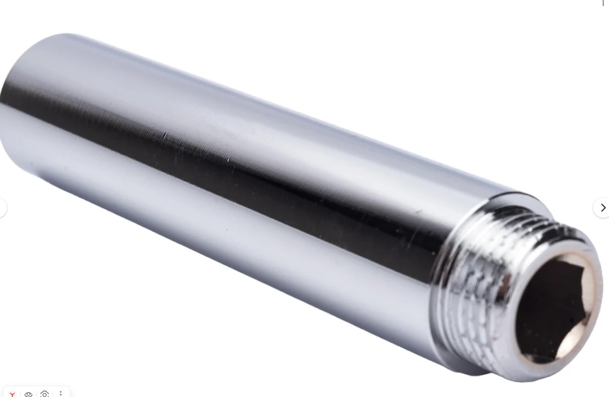 Удлинитель 1/2"- 100мм хром резьба в-н VALTEC