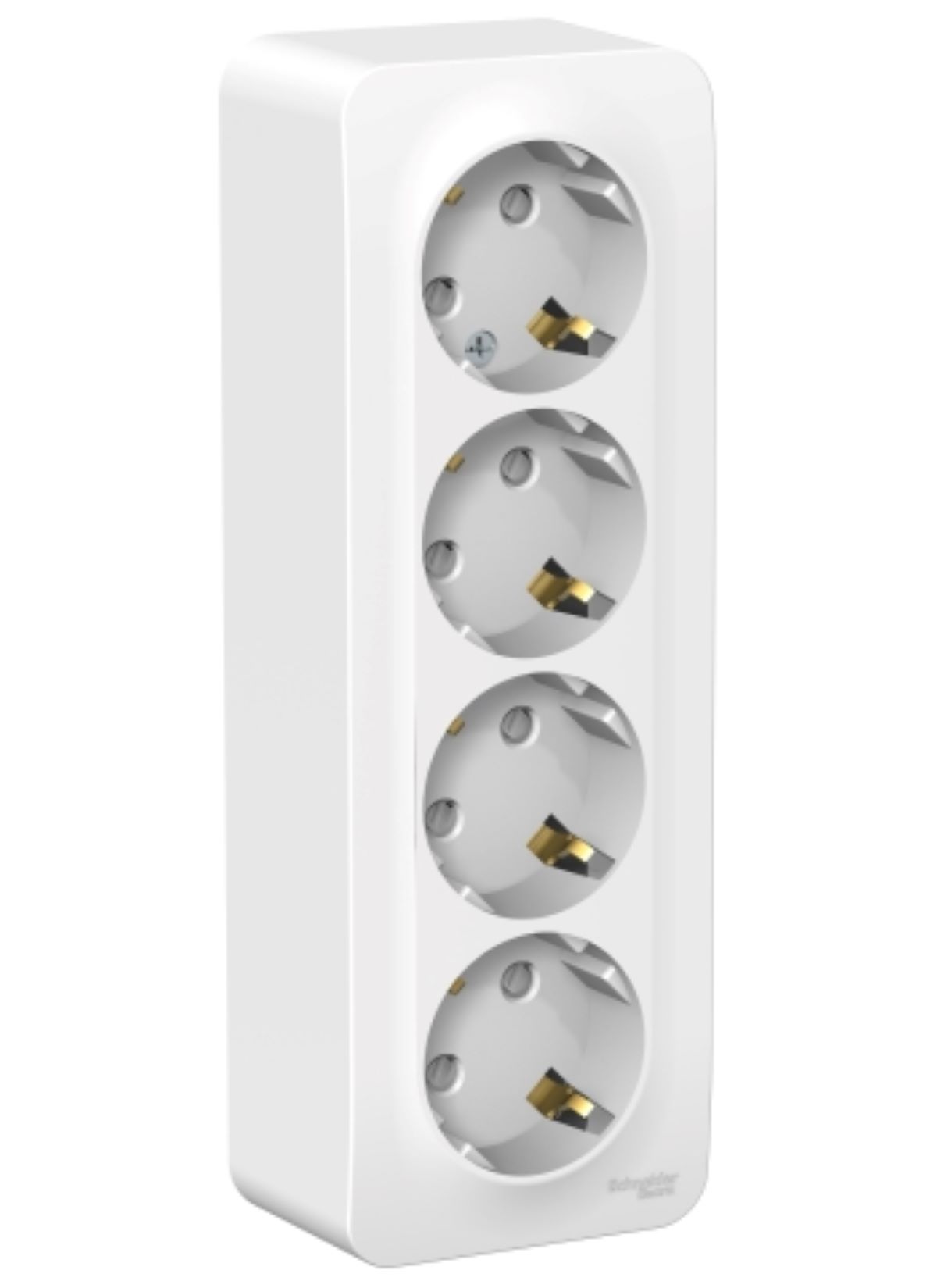 Розетка 4-я с/з белая BLANCA Systeme Electric