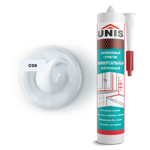 Затирка-герметик силиконовая Юнис UN-80 C08 туман 300 мл