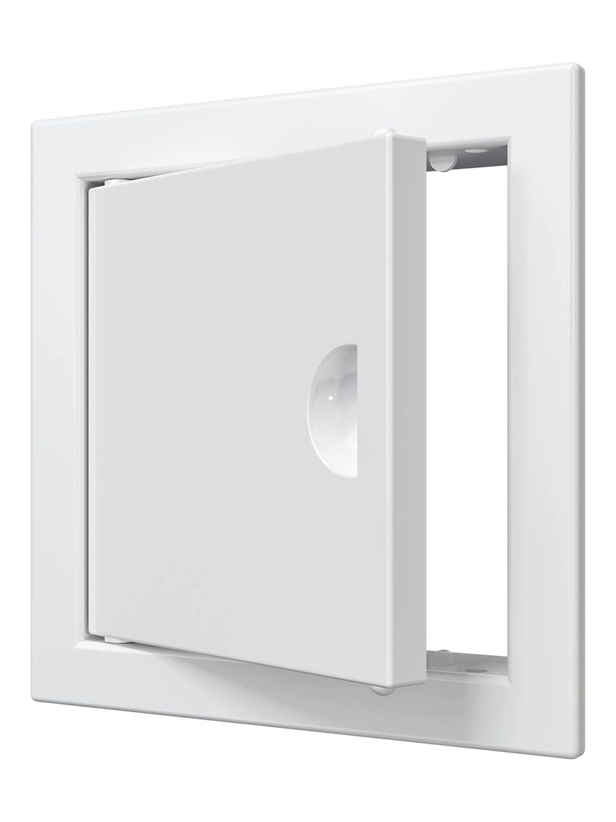 Лючок ревизионный с ручкой пластик 100х100мм ЭРА