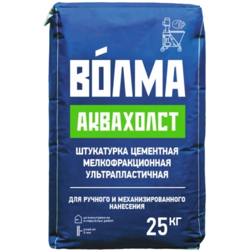 Штукатурка цементная Волма Аквахолст (56) 25 кг 