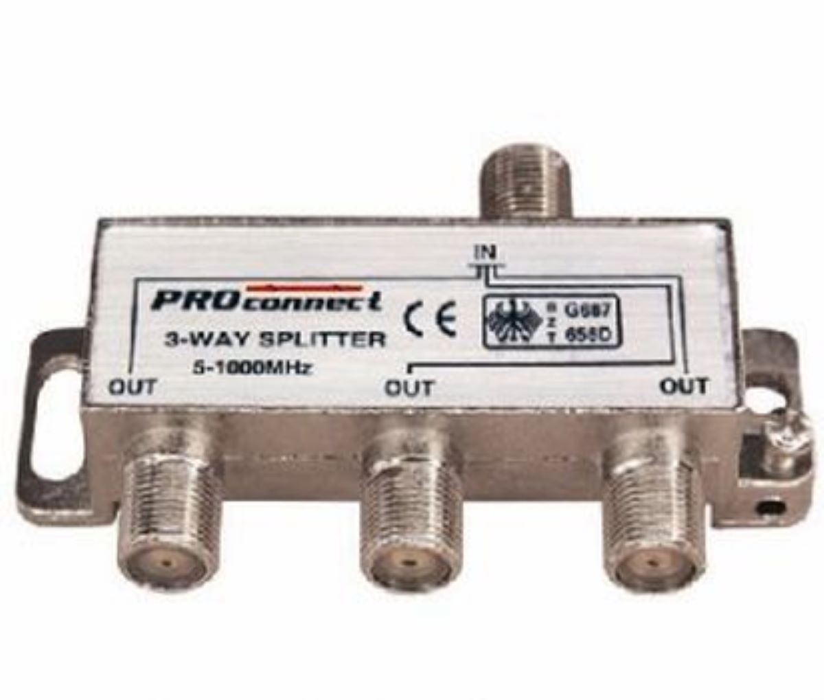 Разветвитель телевиз.всеволновой на 3TV F-стандарт