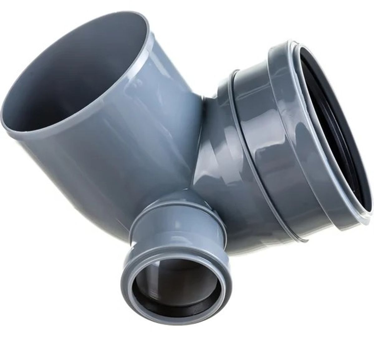 Отвод левый 110х90гр выход 50мм ПОЛИТЕК (40)