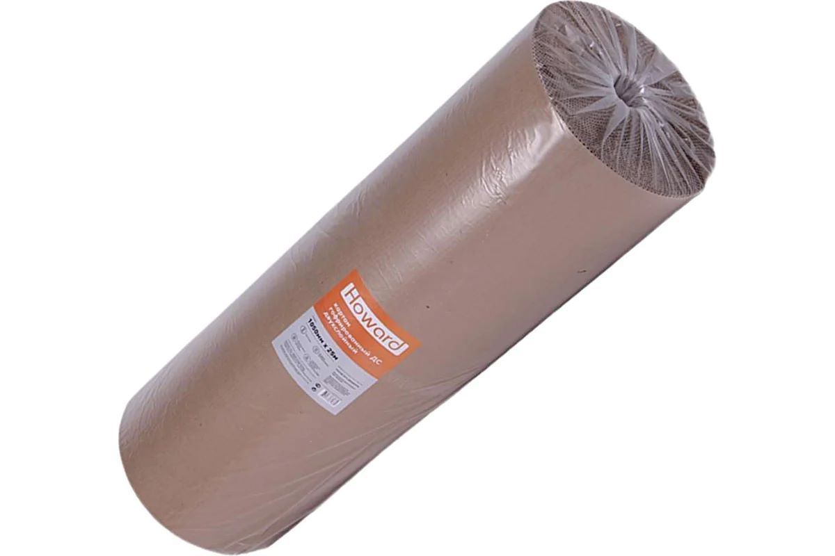 Гофрокартон ДС 2 слоя защитный HOWARD 1050мм х 25м