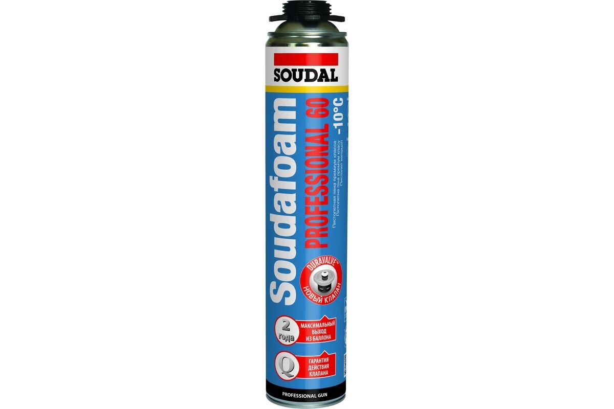 Пена пистолетная SOUDAL PROFESSIONAL 60 зимняя 750мл (12)