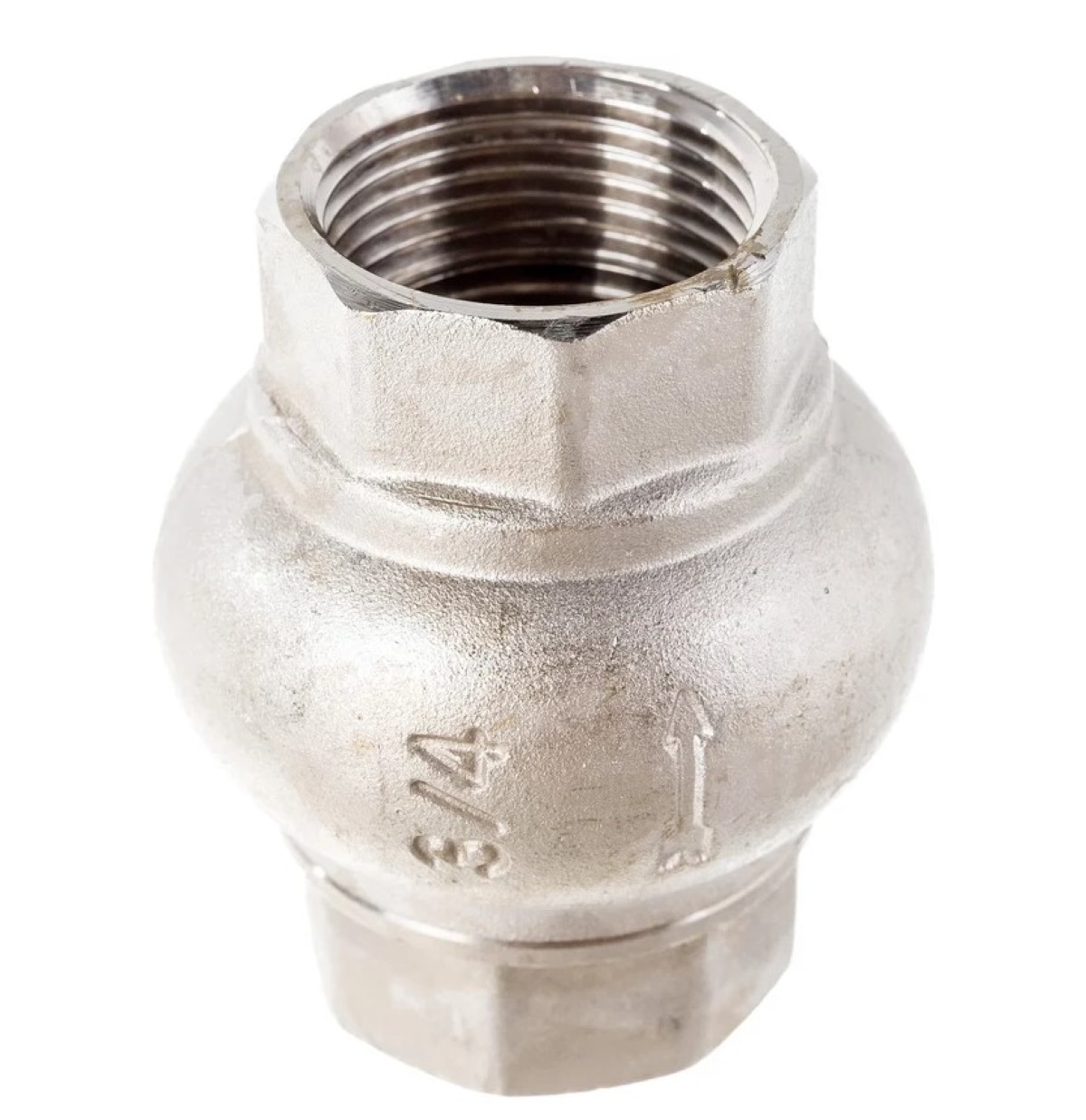 Клапан обратный с латун золотником 3/4"в-в VALTEC