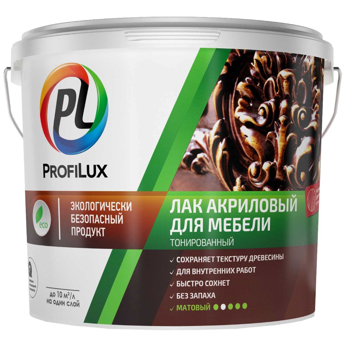 Лак Профилюкс акриловый для мебели бесцветный 0,9 л
