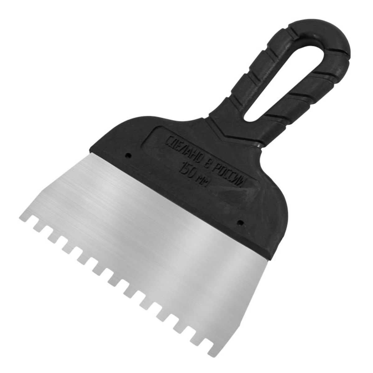 Шпатель 150мм 10х10мм пластиковая ручка DECOR(36)