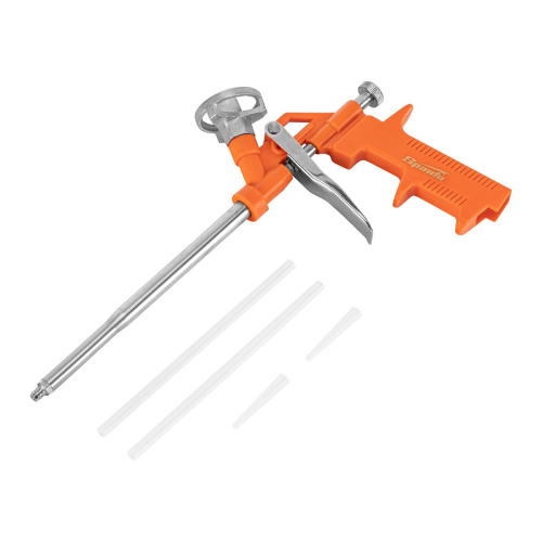 Пистолет для монтажной пены сталь, пласт. рукоятка Sparta