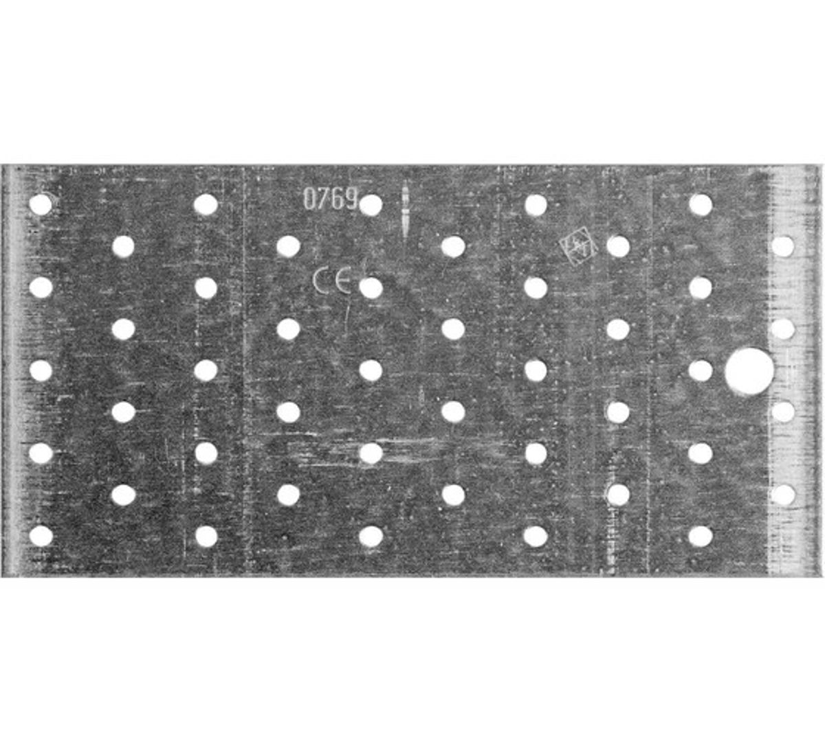 Пластина крепежная оцинкованная 200х100х2 мм