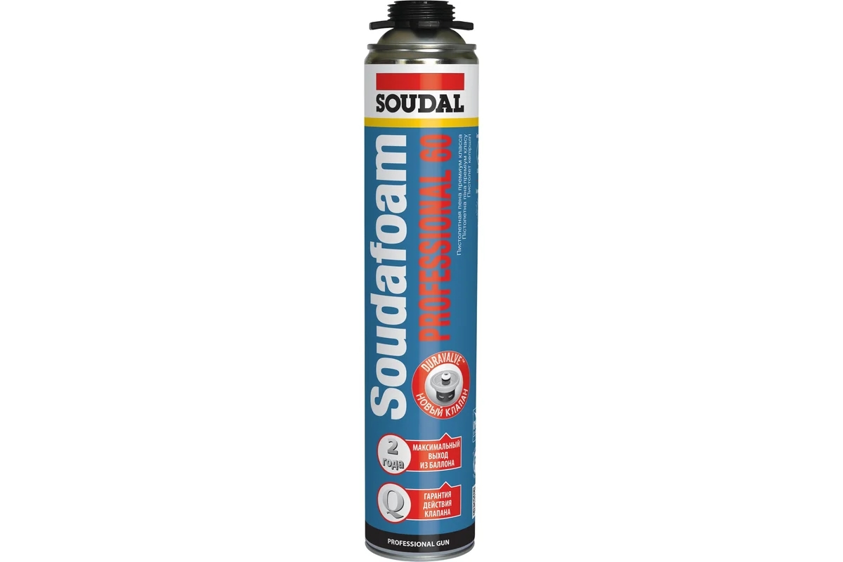 Пена пистолетная SOUDAL PROFESSIONAL 60 750мл (12)