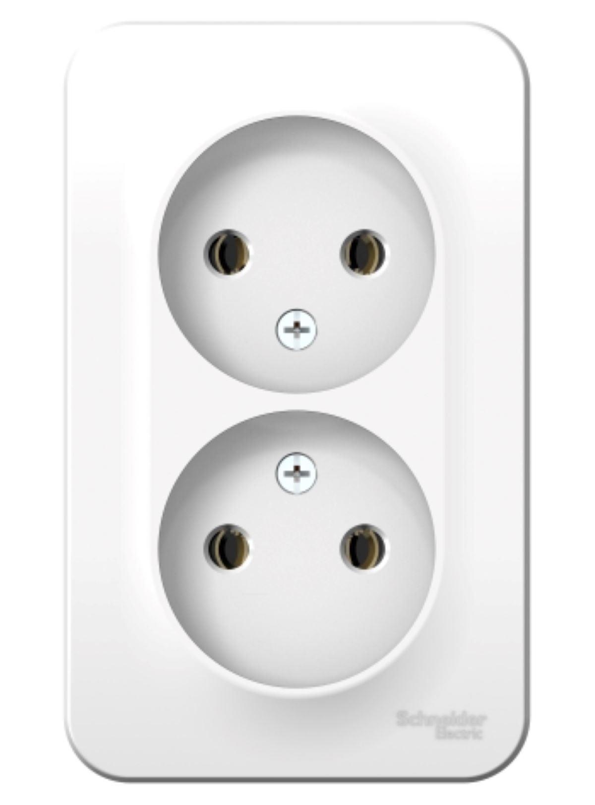 Розетка 2-я б/з белая BLANCA Systeme Electric