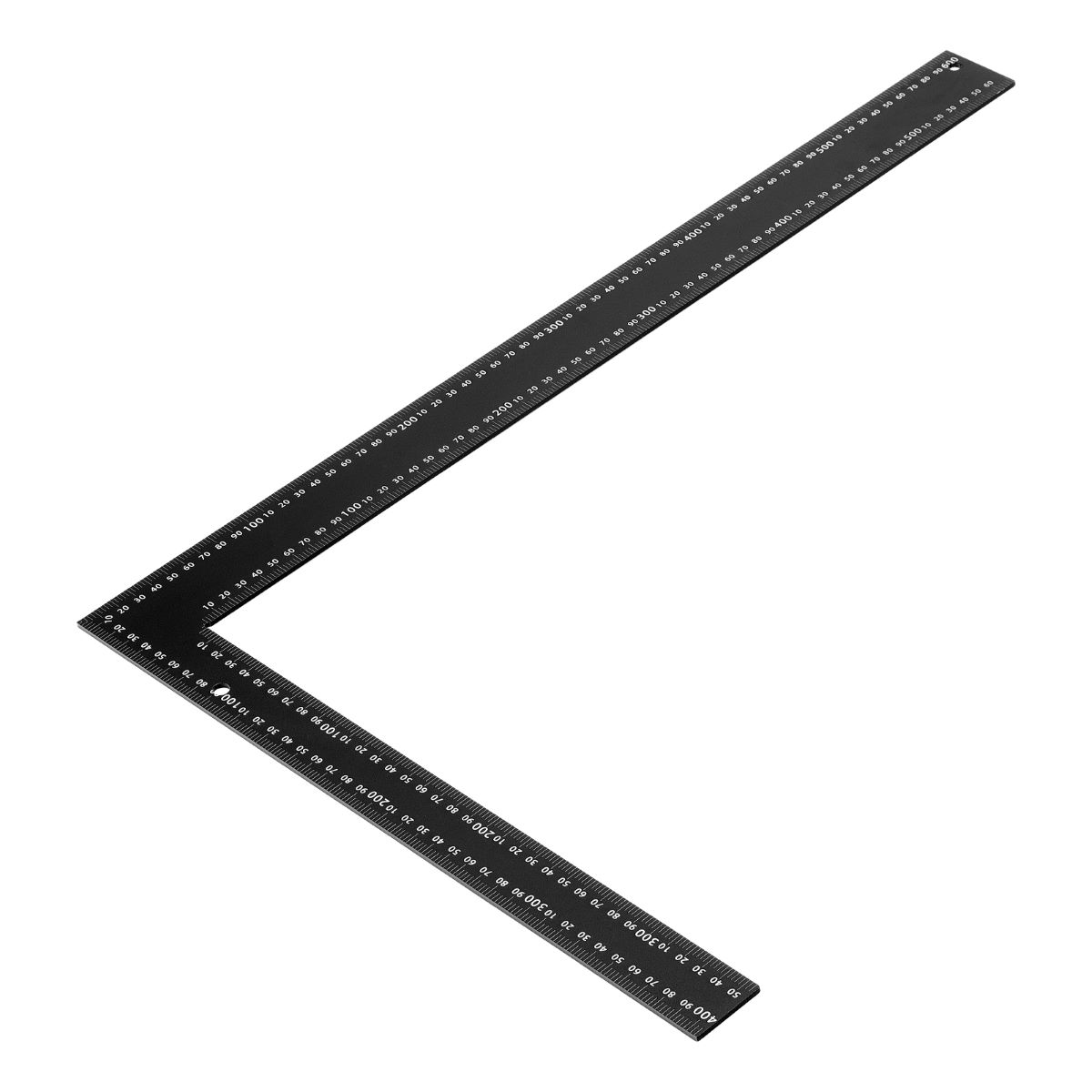 Угольник DENZEL 400х600мм усиленный алюминиевый, лазерная гравировка