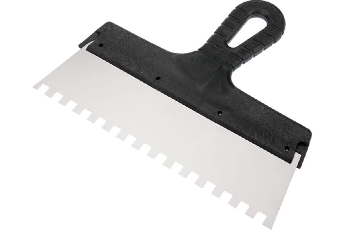 Шпатель 350мм 8х8мм пластиковая ручка DECOR(22)