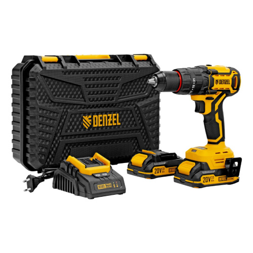 Дрель-шуруповерт аккум. ударная безщет. DENZEL Li-Ion 20В CIDH-BL-20