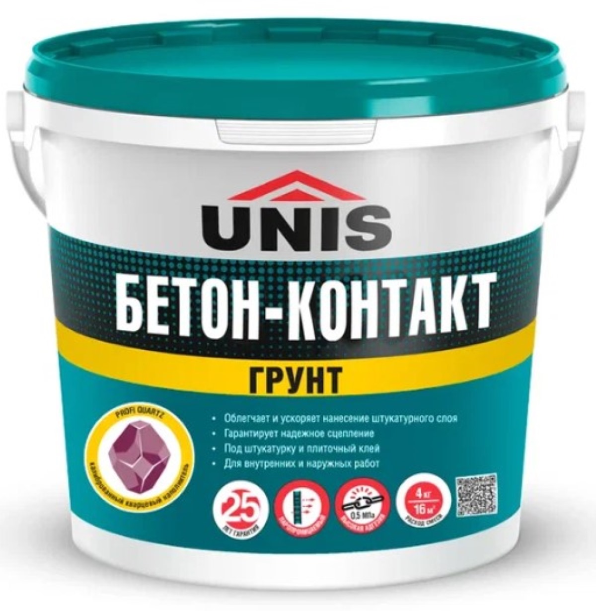 Грунтовка Юнис Бетон Контакт 15 кг