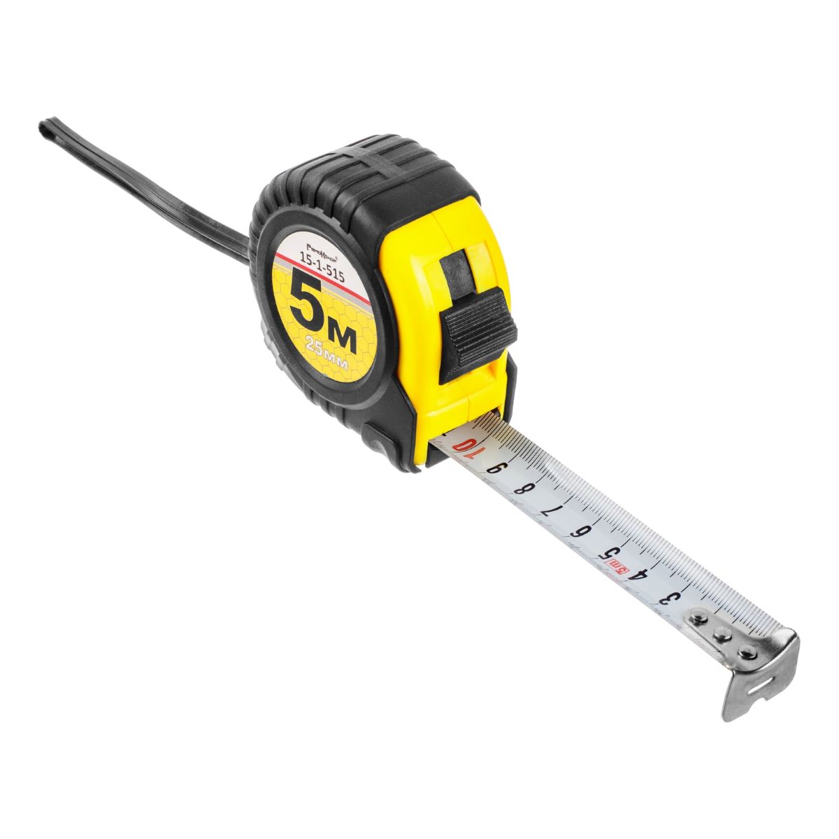 Рулетка  5мх25мм обрезиненый пластиковый корпус Ремоколор