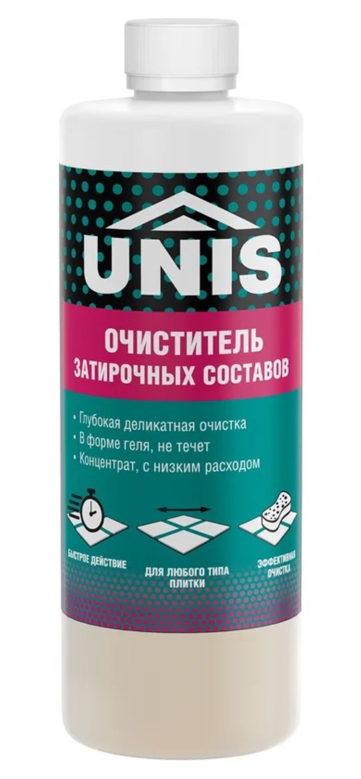 Очиститель затирочных составов Юнис концентрат 0,5л