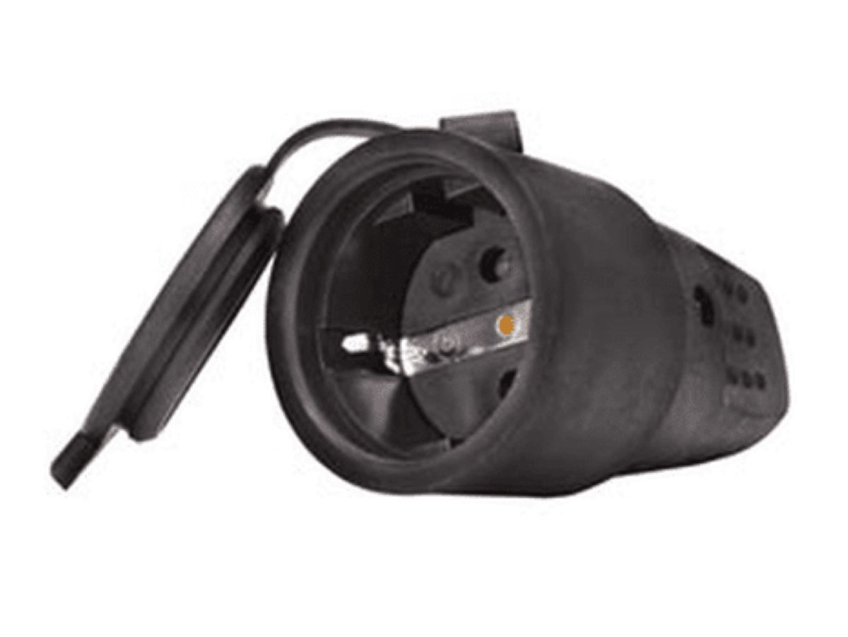 Розетка каучук с/з кабельная IP44 16А 250В UNIVersal