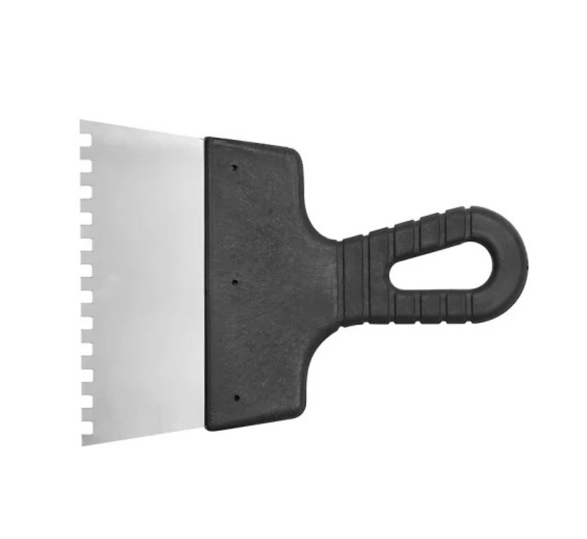 Шпатель 150мм 6х6мм пластиковая ручка DECOR(36)