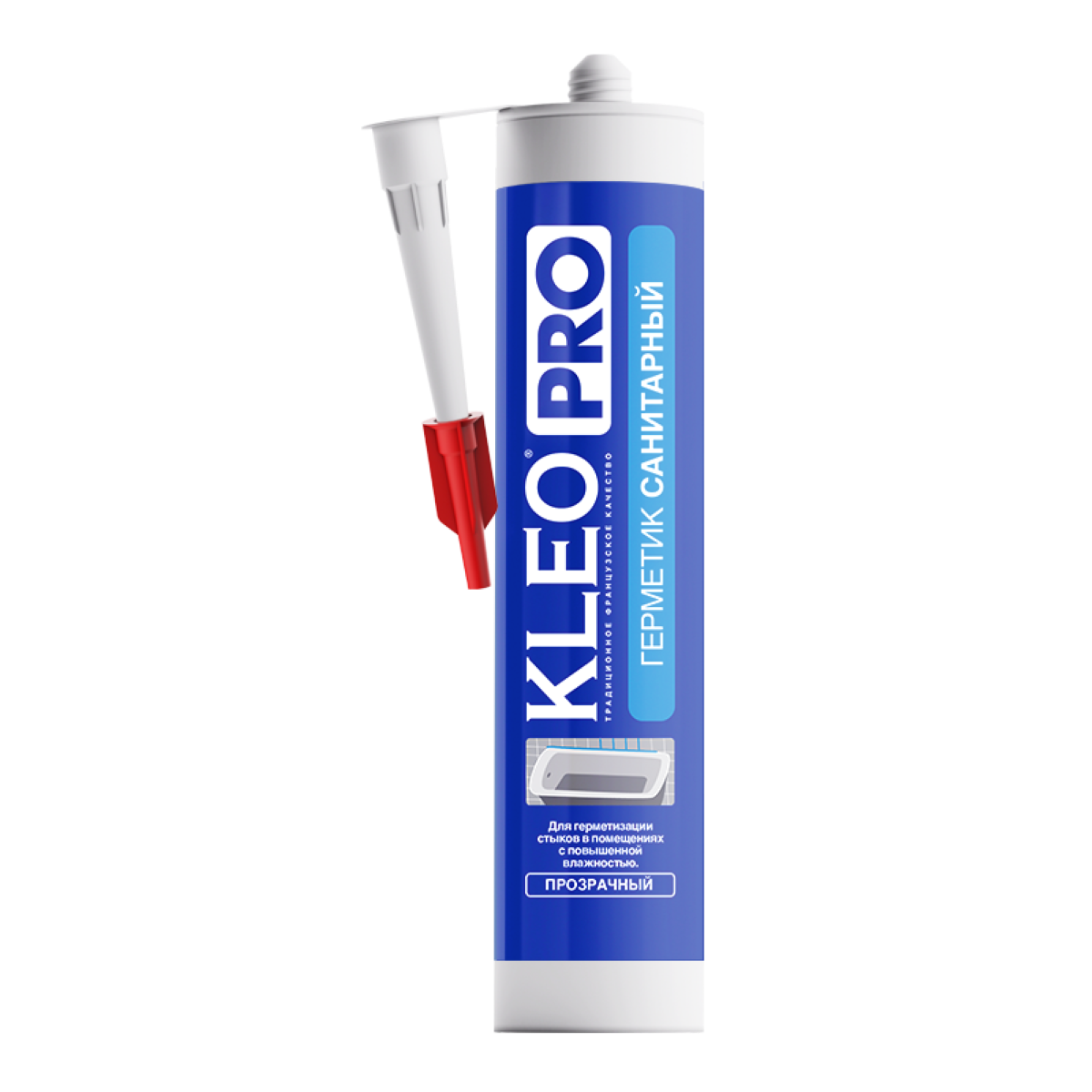 Герметик KLEO PRO санитарный прозрачный 280мл (12)