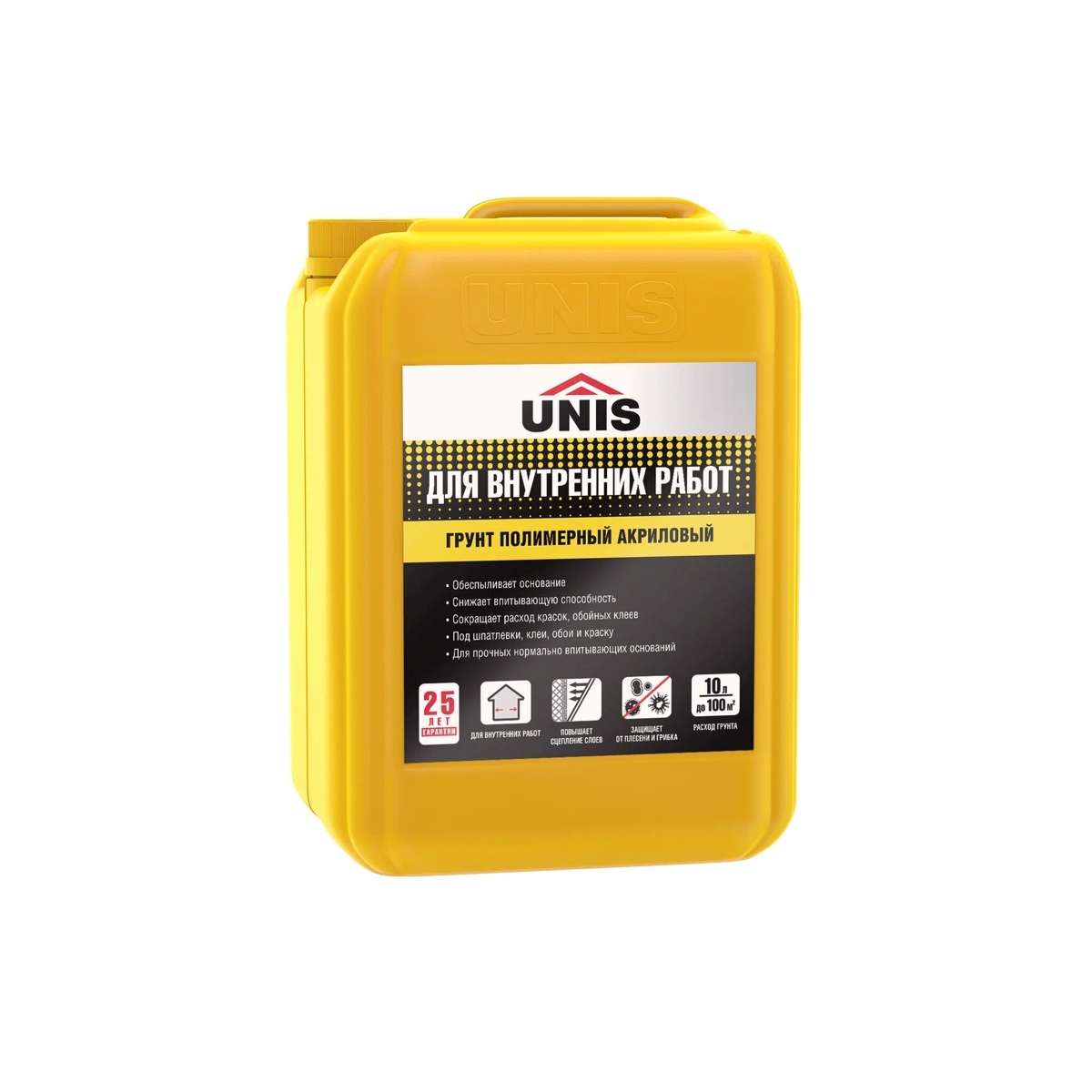 Грунтовка Юнис для внутренних работ 10 л