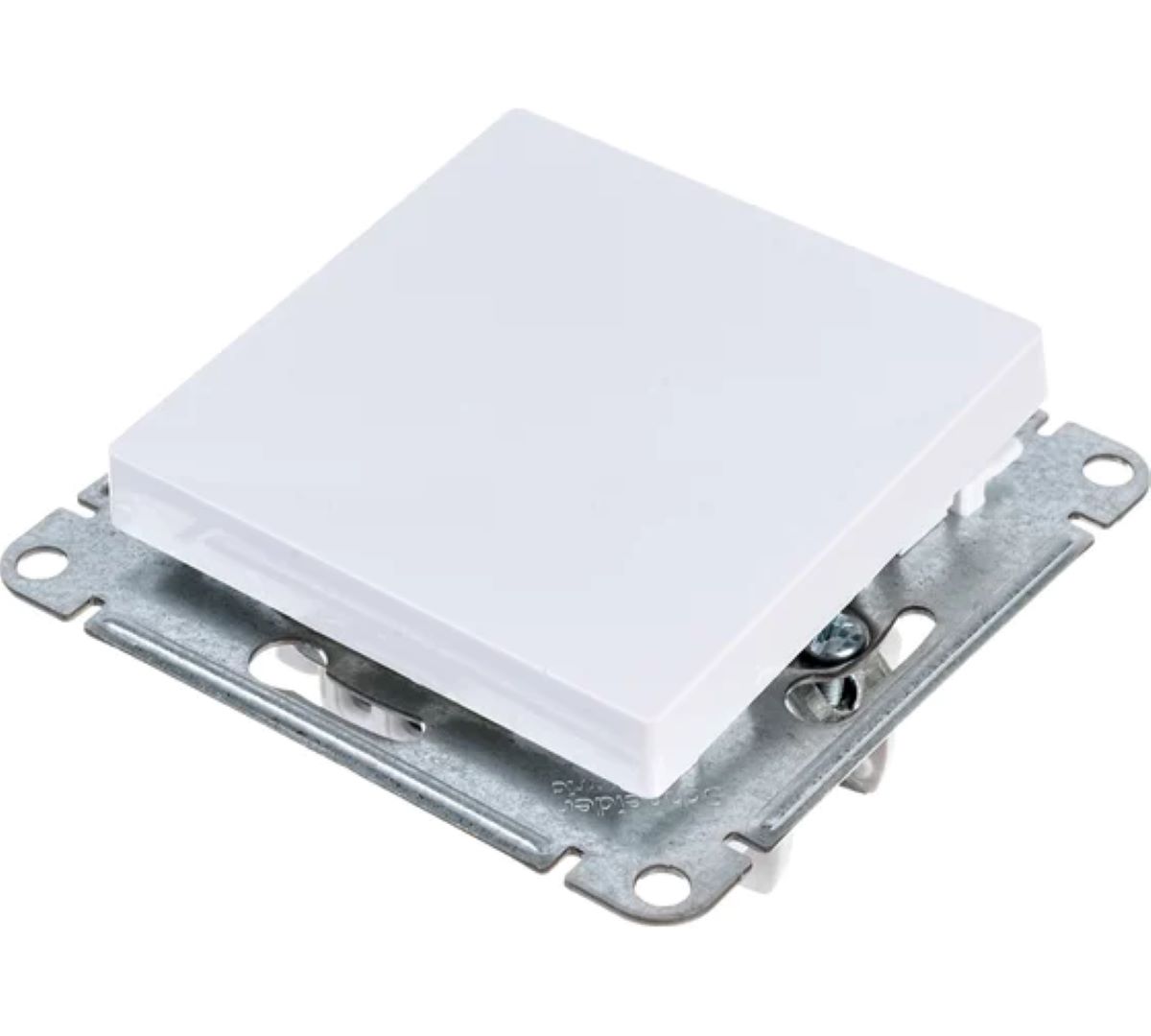 Механизм переключателя 1 кл белый ATLAS DESIGN