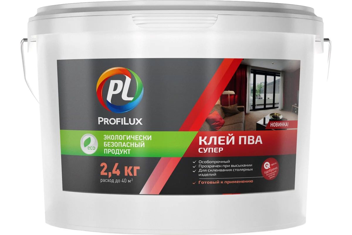 Клей ПВА Профилюкс СУПЕР 2,4 кг