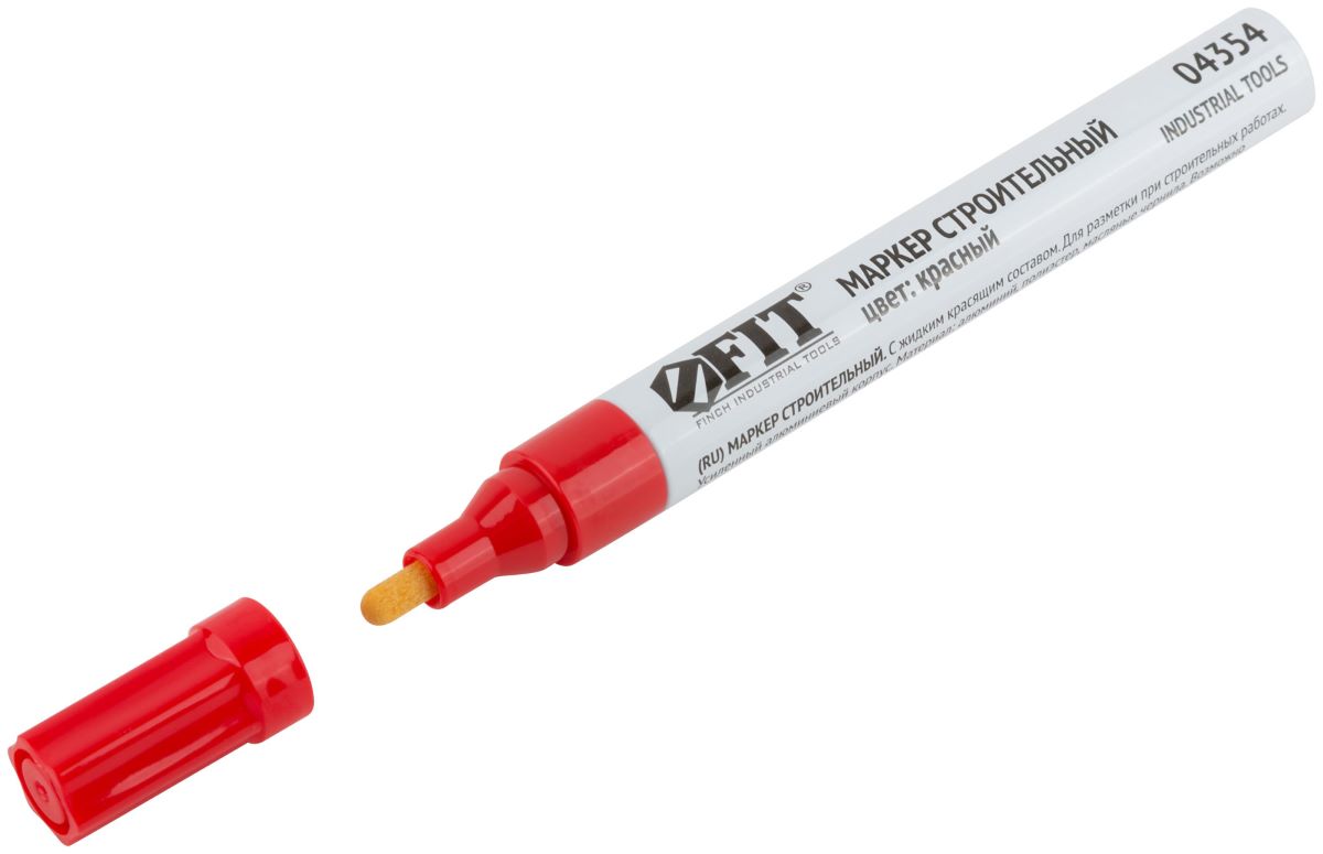 Маркер краска красный (2мм) FIT (12)