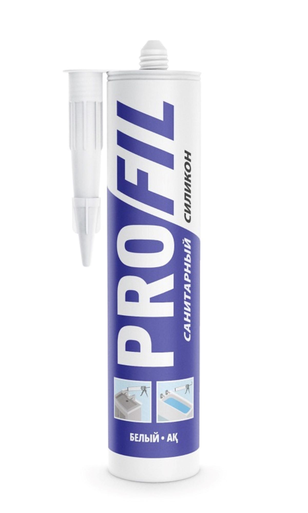 Герметик PROFIL санитарный белый 270мл (15)