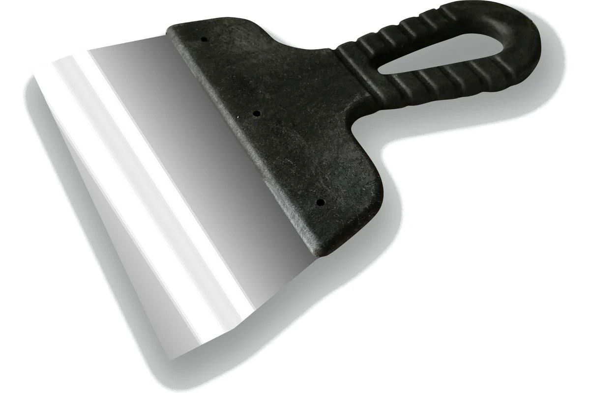 Шпатель 80мм пластиковая ручка DECOR(70)