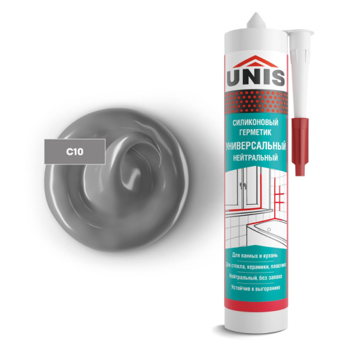 Затирка-герметик силиконовая Юнис UN-80 C10 антацит 300 мл