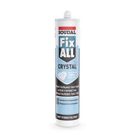 Клей-герметик SOUDAL FIX ALL CRYSTAL бесцветный 290мл (12)