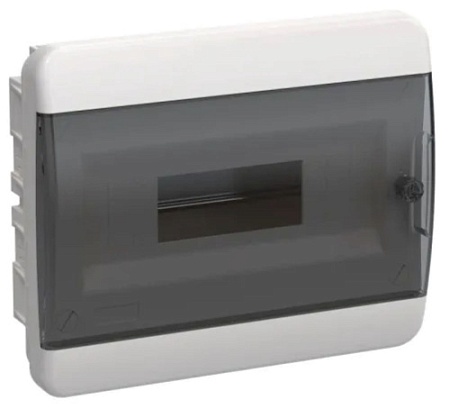 Щит пласт вст ЩРВ-П-12 12мод IP41 пр черн дв TEKFOR IEK