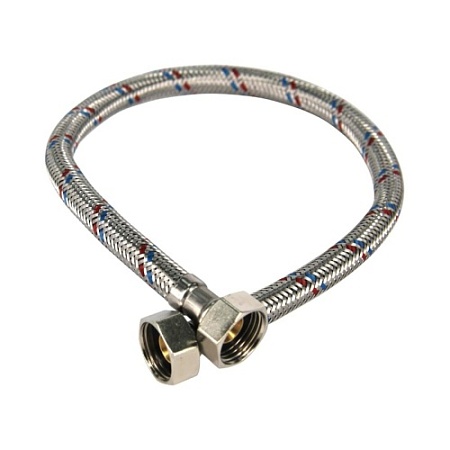 Гибкая подводка воды нерж гайка-гайка 1/2" 30см