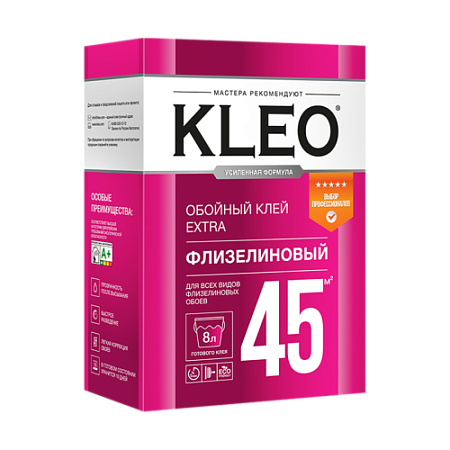 Клей обойный KLEO EXTRA 45 для флизелиновых 320гр сыпучий (20)