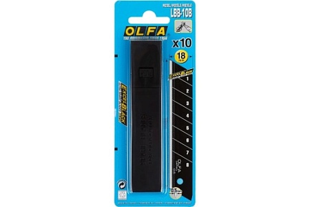 Лезвия для ножа OLFA EXCEL BLACK 18мм x 0.5мм 10шт