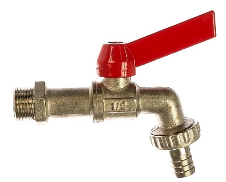 Кран водоразборный с штуцером 1/2" н ручка VALTEC