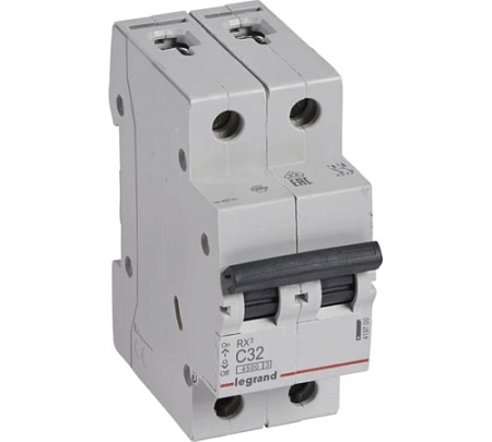 Авт. выкл. 2П 32А С 4,5кА Rx3 Legrand (6)