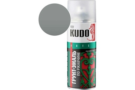 Краска аэрозольная KUDO 3в1 RAL7042 серая 520мл