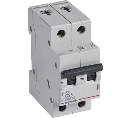 Авт. выкл. 2П 25А С 4,5кА Rx3 Legrand (6)
