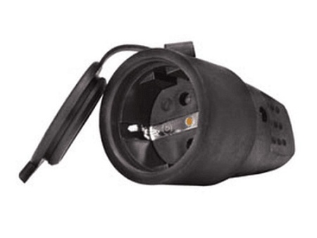 Розетка каучук с/з кабельная IP44 16А 250В UNIVersal