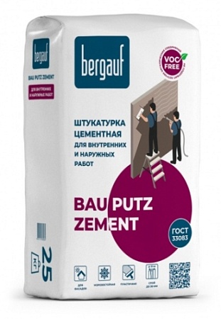 Штукатурка цементная Бергауф БАУ Путц Цемент 25кг (56шт.)