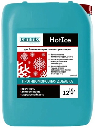 Антиморозная добавка HOTICE 10 л (от -11 до -20) CEMMIX