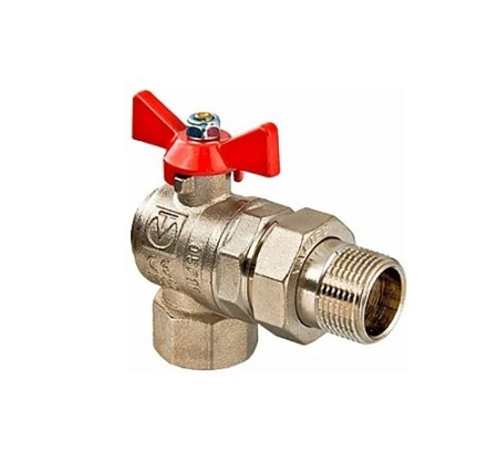 Кран шаровый BASE 3/4" американ угл бабочка VALTEC