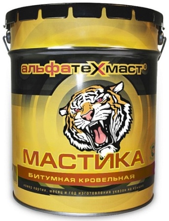 Мастика битумная АльфаТехМаст кровельная 18 кг